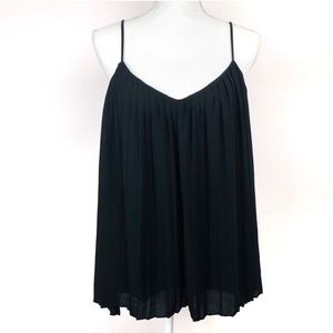 Express Flowy Black Tank Top Blouse Size Large